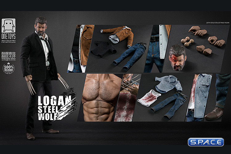 1/6 Scale Logan Steel Wolf Set with Body