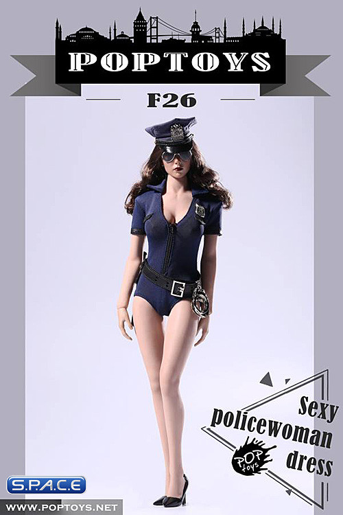 1/6 Scale Sexy Policewoman Cosplay suit blue
