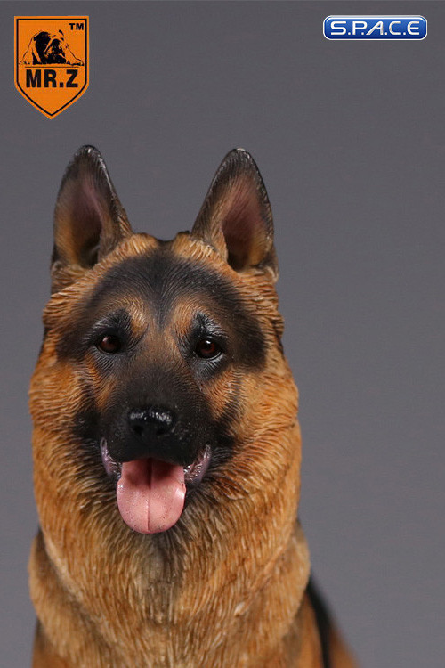 1/6 Scale Rioh black and Tan German Shepherd Dog