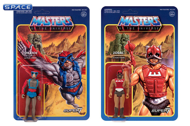 6er Komplettsatz: MOTU ReAction Figures Wave 3 (Masters of the Universe)