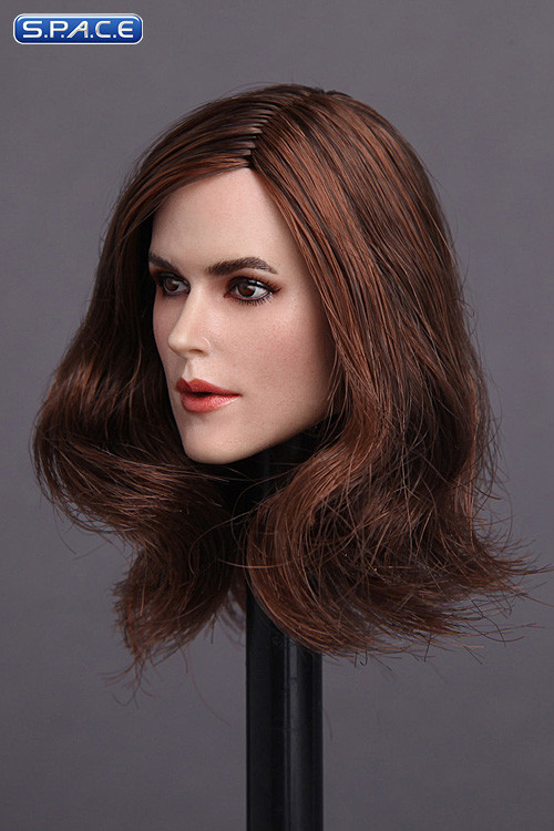 1/6 Scale Keira Head Sculpt (long brown hair)