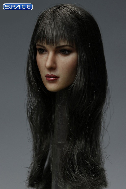 1/6 Scale Lucy Head Sculpt (long black hair with bangs)