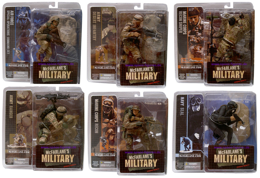6er Komplettsatz: McFarlanes Military Series 1