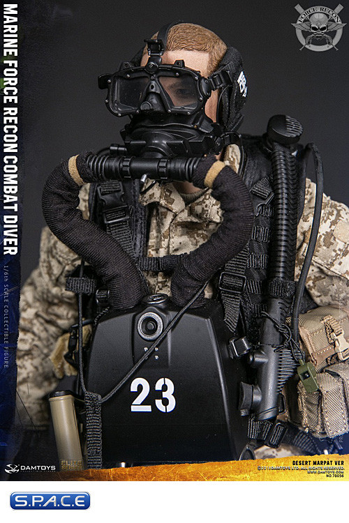 1/6 Scale Marine Force Recon Combat Diver Desert Marpat