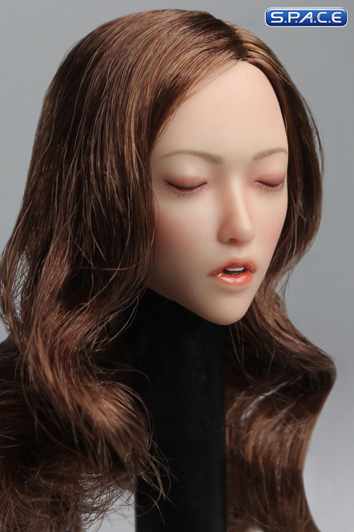 1/6 Scale Yuki Head Sculpt (brunette long curly Hair)