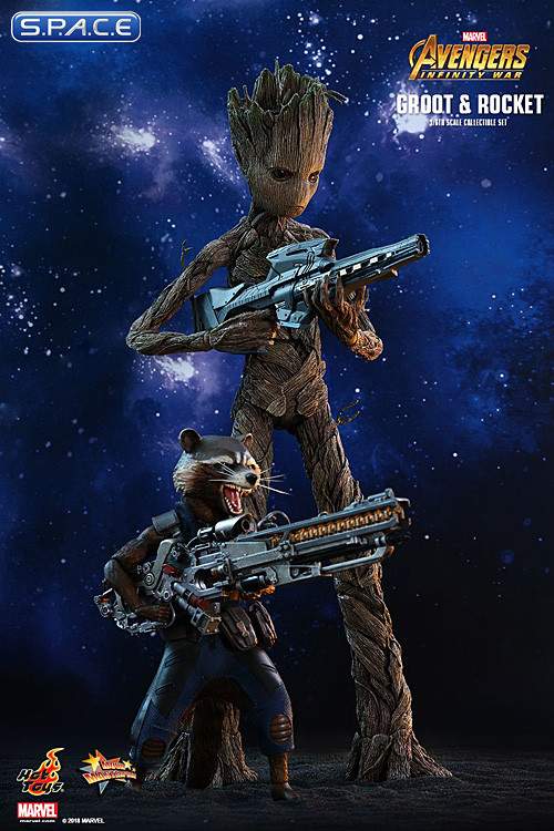 1/6 Scale Groot & Rocket Movie Masterpiece Set MMS476 (Avengers: Infinity War)