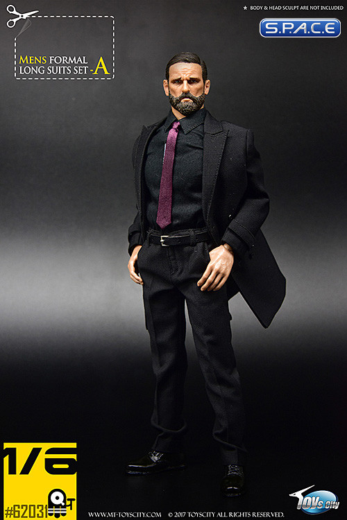 1/6 Scale Mens Formal Long Suit Set A