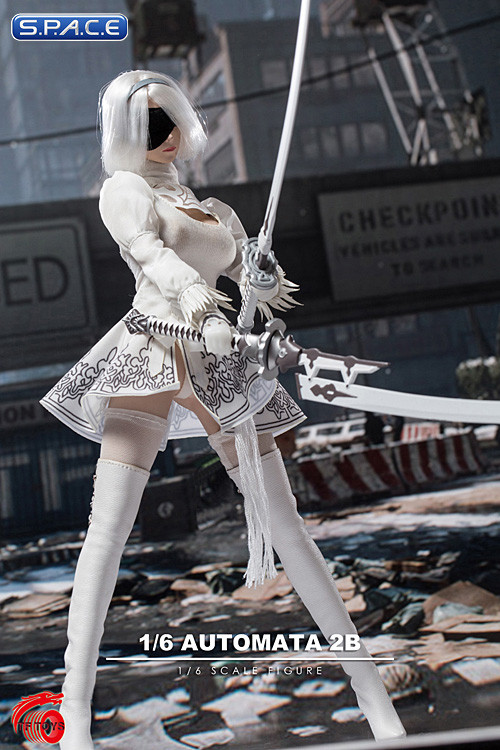 1/6 Scale white Robot Cosplay Set