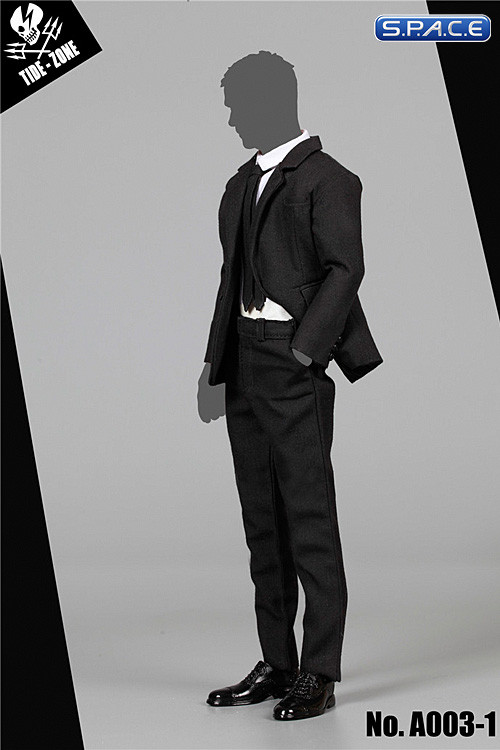 1/6 Scale Slim Suit Set black