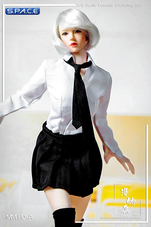1/6 Scale Girls school uniform set black