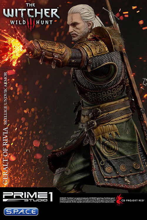 1/4 Scale Geralt of Rivia Skellige Undvik Armor Premium Masterline Statue (The Witcher 3: Wild Hunt)