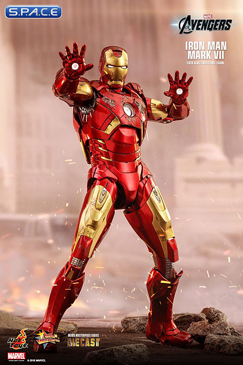 1/6 Scale Iron Man Mark VII Movie Masterpiece MMS500D27 Diecast Series (The Avengers)
