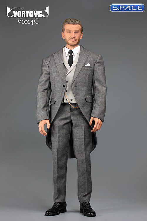 1/6 Scale light grey Gentleman Cutaway Set