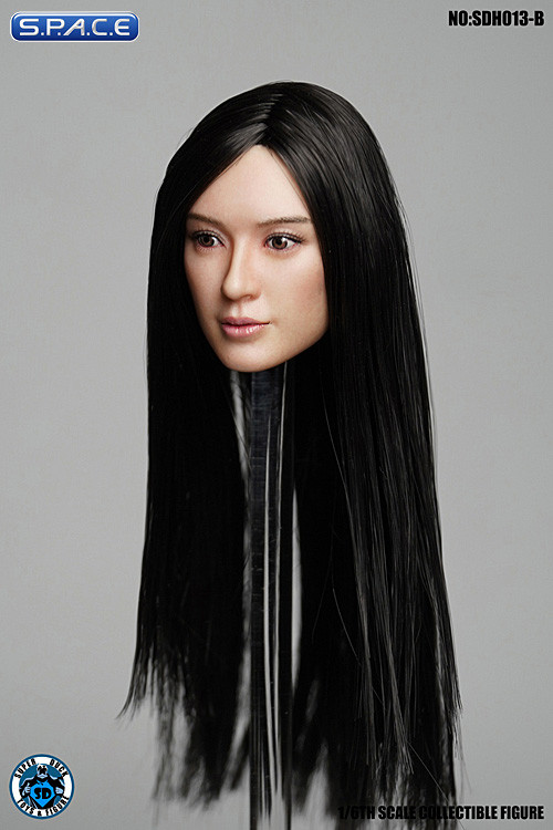 1/6 Scale Amaya Head Sculpt (long black hair)