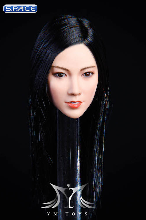 1/6 Scale Asuka Head Sculpt (long black hair)