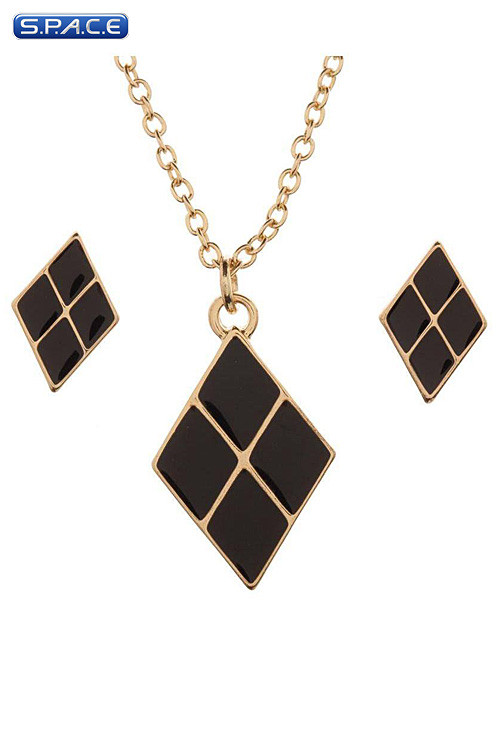 Harley Earrings & Necklace with Case (DC Comics)