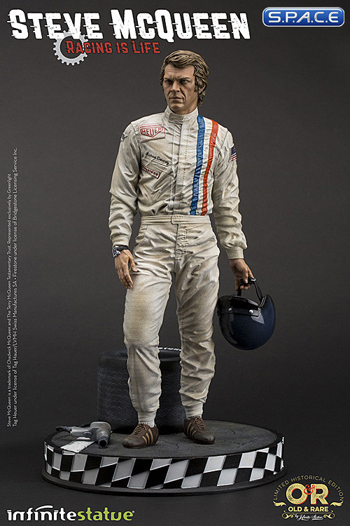 Steve McQueen Old & Rare Statue (Le Mans)