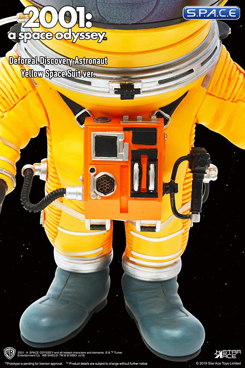 Yellow Astronaut Deformed Real Series Vinyl Statue (2001: A Space Odyssey)