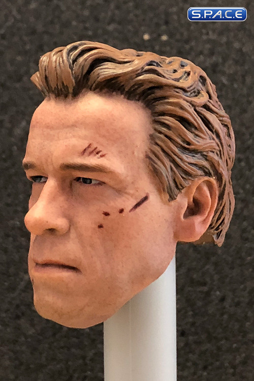 1/6 Scale battle damaged Guardian Head Sculpt (brown hair)