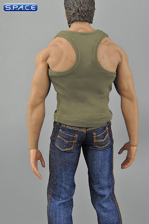 1/6 Scale green Tanktop & Jeans Set