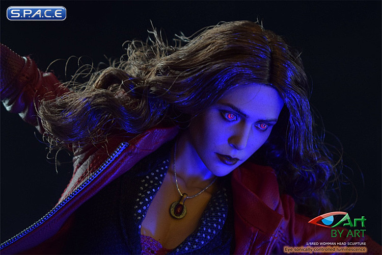 1/6 Scale Scarlet Head Sculpt with light-up Eyes