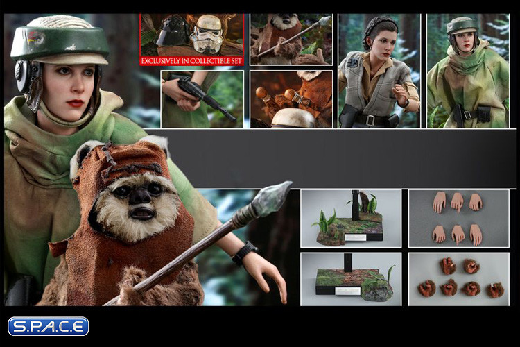 1/6 Scale Princess Leia & Wicket Movie Masterpiece Set MMS551 (Star Wars)