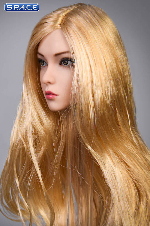 1/6 Scale Rose Head Sculpt (curly long golden hair)