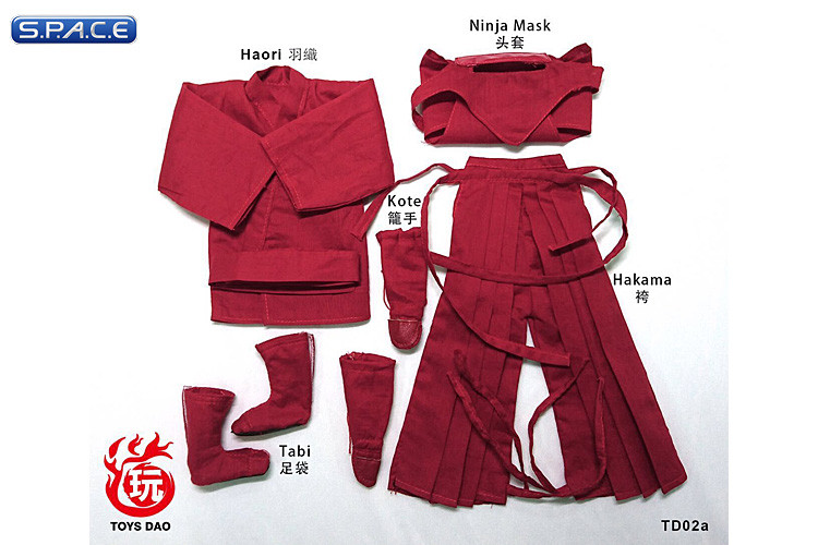 1/6 Scale red Ninja Suit