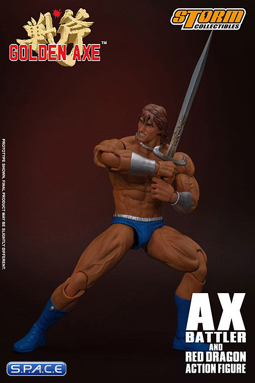 1/12 Scale Ax Battler & Red Dragon (Golden Axe)