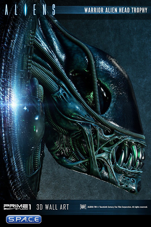 Warrior Alien Head Trophy 3D Wall Art (Aliens)