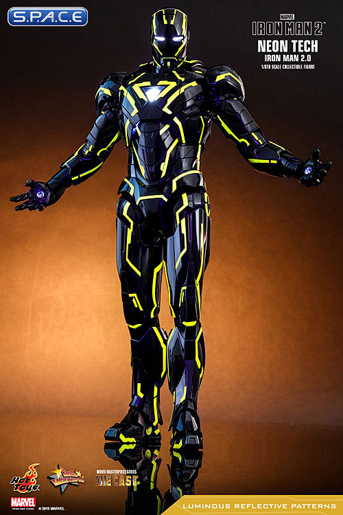 1/6 Scale Neon Tech Iron Man 2.0 Movie Masterpiece MMS523D29 (Iron Man 2)