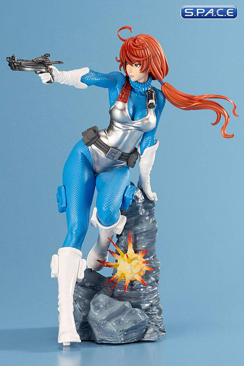 1/7 Scale Scarlett 25th Anniversary Bishoujo PVC Statue sky blue color Version (G.I. Joe)