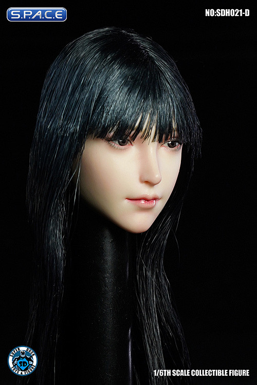 1/6 Scale Valaina Head Sculpt (long black hair)
