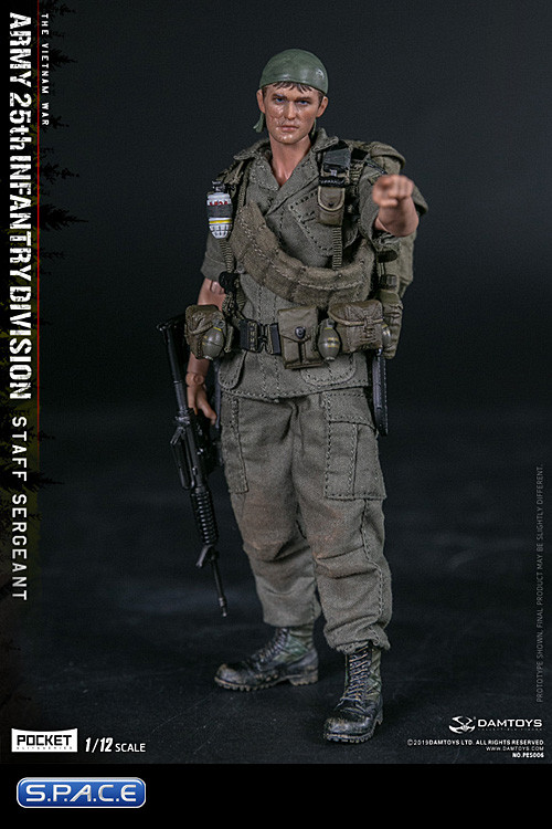 1/12 Scale Staff Sergeant Army 25th Infantry Division