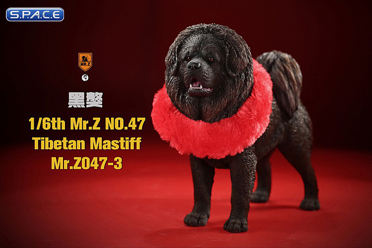1/6 Scale Tibetan Mastiff (dark brown)