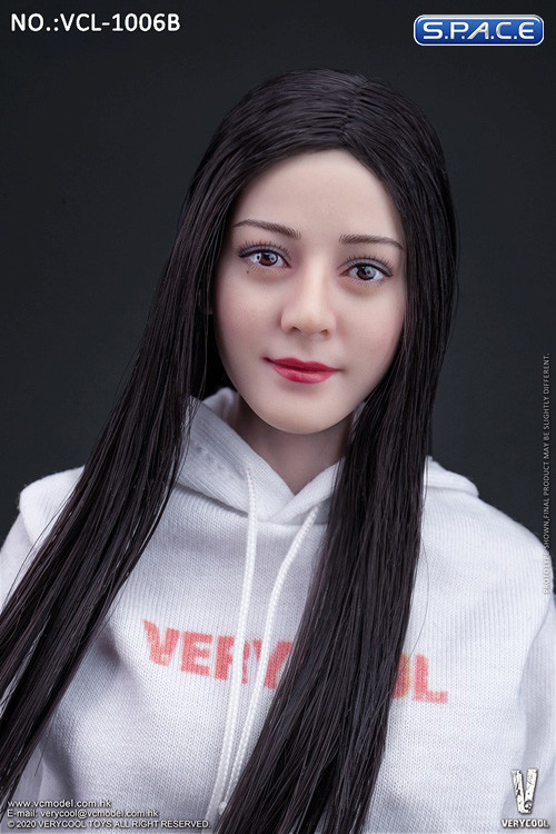 1/6 Scale Prija Head Sculpt (straight black hair)
