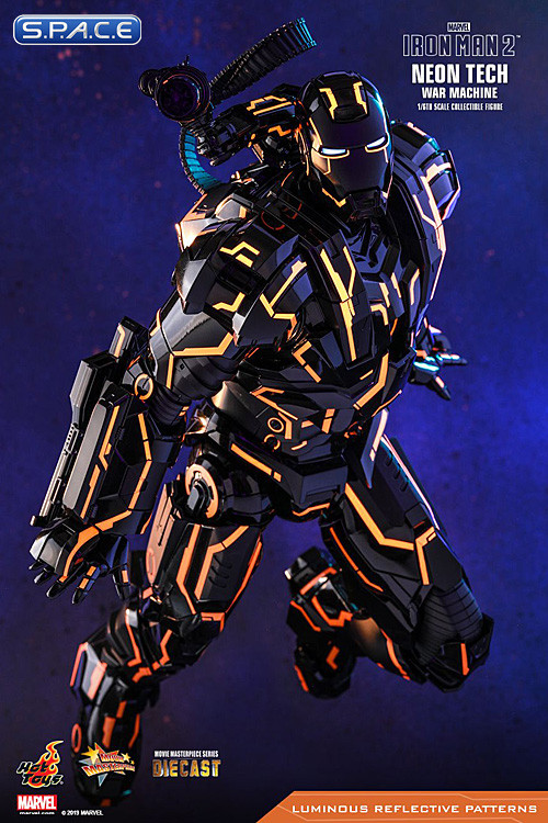 1/6 Scale Neon Tech War Machine Movie Masterpiece MMS553D35 (Iron Man 2)