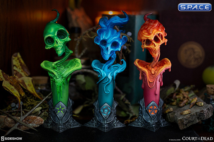 The Lighter Side of Darkness Faction Candle Statue Set (Court of the Dead)