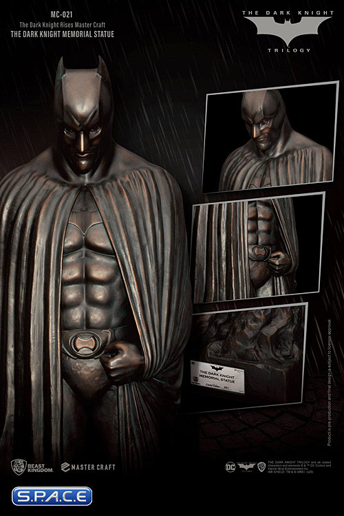 The Dark Knight Memorial Batman Master Craft Statue (Batman - The Dark Knight Rises)