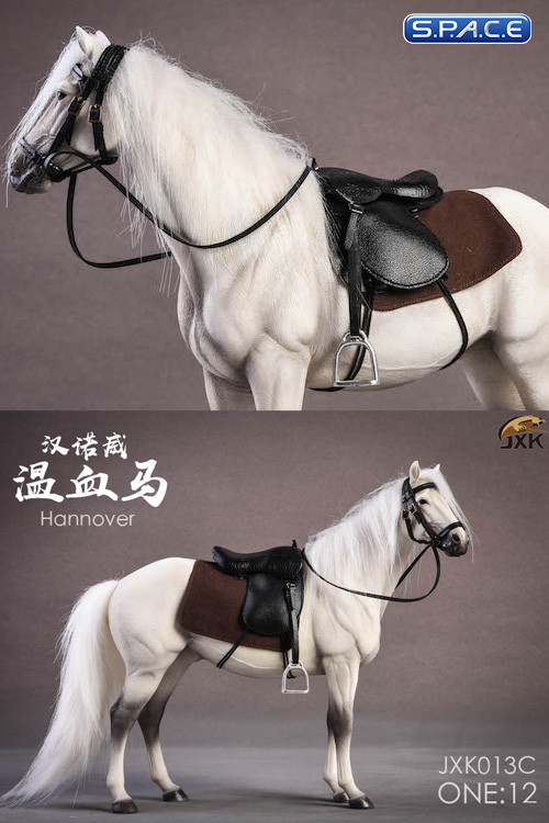 1/12 Scale grey Hanoverian Horse