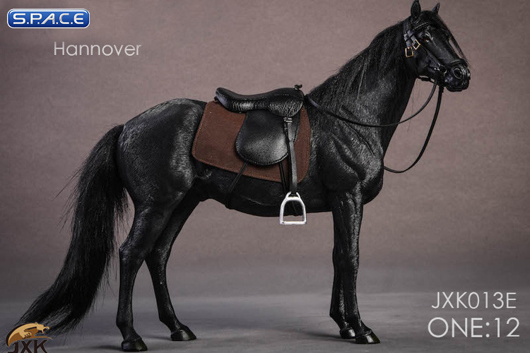 1/12 Scale black Hanoverian Horse
