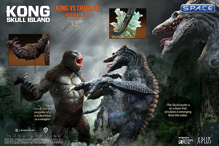 Kong vs. Skullcrawler Mixed Media Statue Set (Kong: Skull Island)
