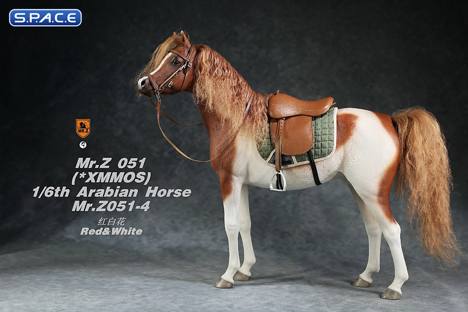 1/6 Scale Arabian Horse (red & white)
