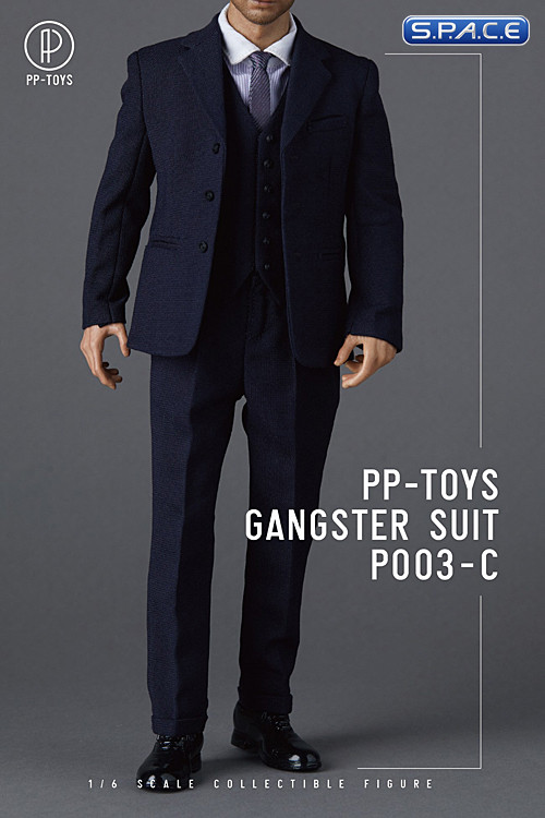 1/6 Scale Tweed Suit Set (blue)
