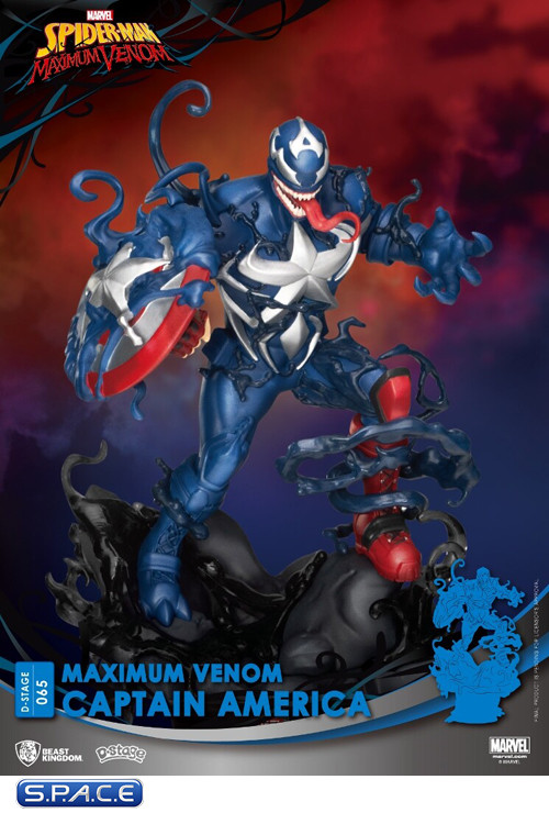 Maximum Venom Captain America Diorama Stage 065 (Marvel)