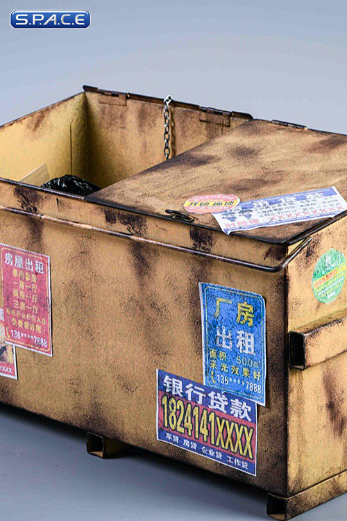 1/6 Scale Trash Container (yellow)