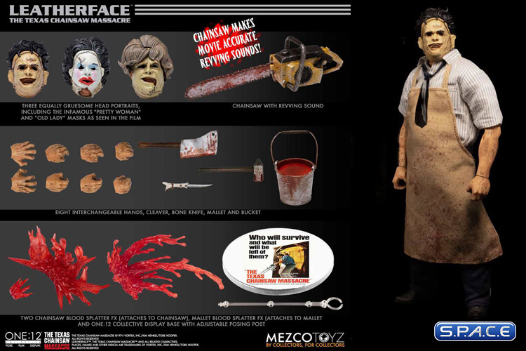 1/12 Scale Leatherface One:12 Collective (Texas Chainsaw Massacre)