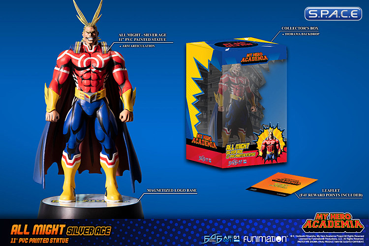 All Might Silver Age PVC Statue with Articulated Arms (My Hero Academia)