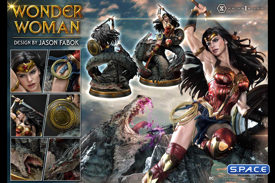 1/3 Scale Wonder Woman versus Hydra Museum Masterline Statue (DC Comics)