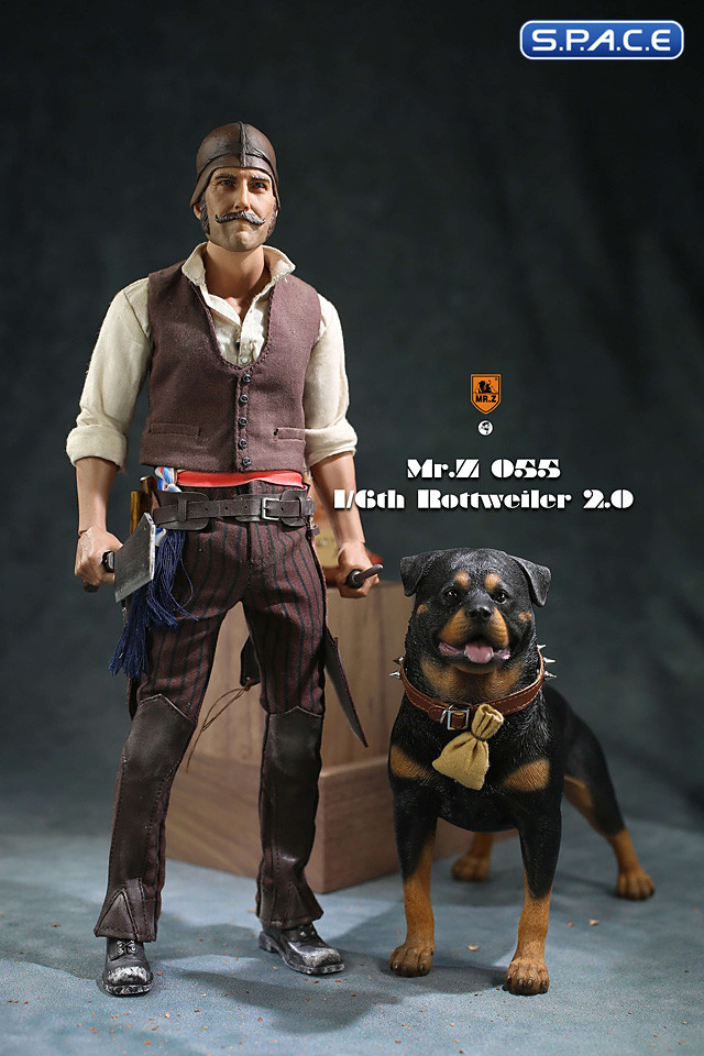 1/6 Scale Rottweiler 2.0 (black)